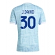 Juventus Jonathan David #30 Replike Gostujuci Dres 2025-26 Kratak Rukav